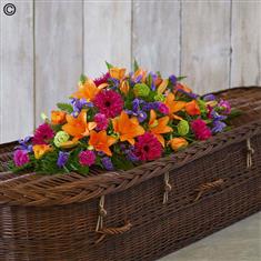 Vibrant Casket Spray Large